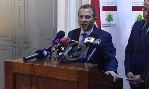 el ministro de Exteriores libanés, Gebran Bassil